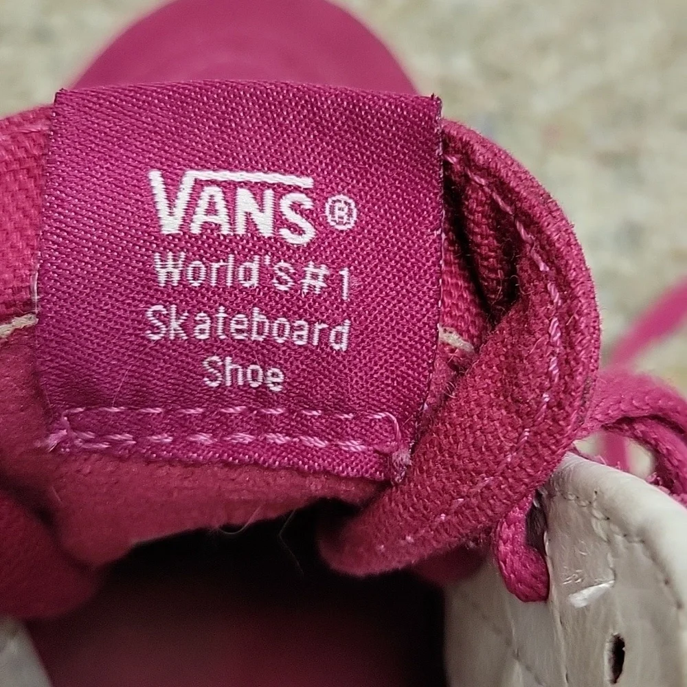 Vans Off The Wall Pink Glitter SK8 High-Top Sneakers, Sz 4 Kids skater school